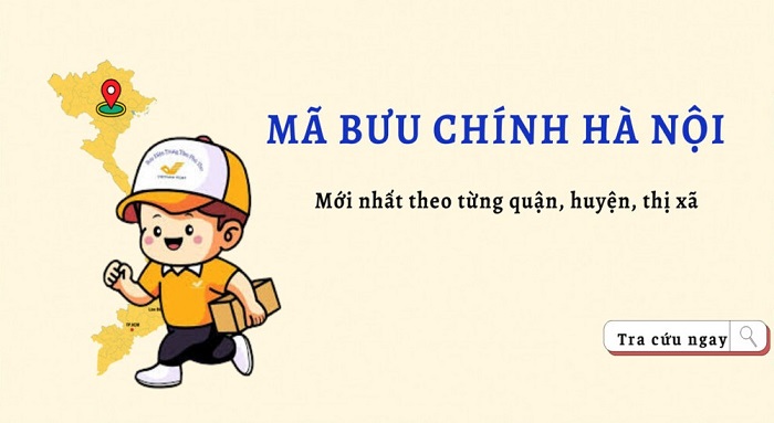 Mã bưu chính Hà Nội theo 30 quận, huyện, thị xã